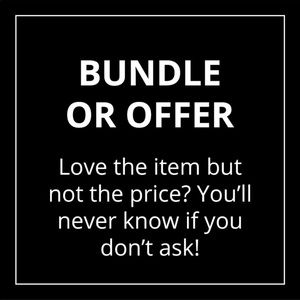 Clearing out closet. EVERYTHING MUST GO!!!! More great items coming soon. 🤗
